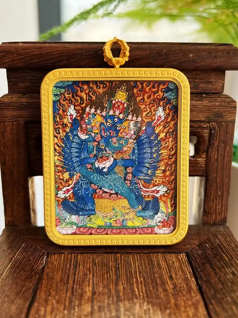 【西藏唐卡】收藏级大威德金刚