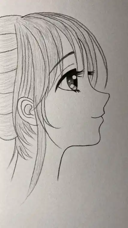 手绘简笔画教程文化绘画卡通人物动漫侧脸简笔画图片教程侧面人物头像