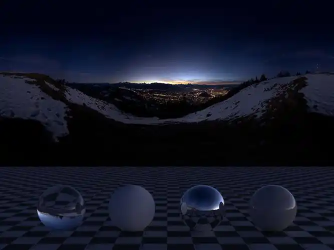 hdr:100 夜景街道户外环境照明贴图 626cg资源站