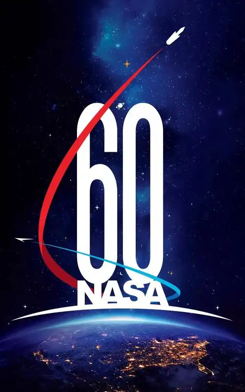 nasa 60周年纪念logo.来源:nasa.