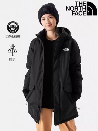 北面官网羽绒服男士2023冬季新款中长款防风运动服保暖鹅绒外套女