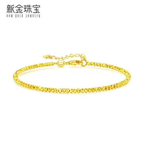 新金黄金手镯/手链/脚链蹦迪珠链报价_参数_图片_视频_怎么样_问答