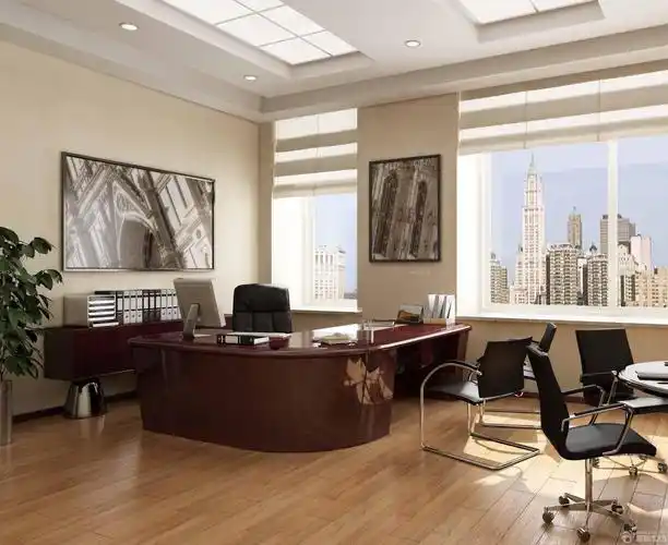 老板办公室室内背景墙装修设计图片
