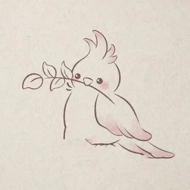 手绘简笔画 | 小小鸟 | 一起学画画 我是一只小小鸟,想要飞却怎么也飞