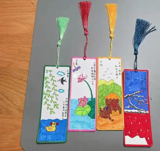 手工作业小学生的手工作业真的比幼儿园还多不是原创 借鉴小红书#书签