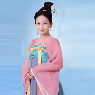 影视萌妃驾到金晨步言轻女汉抹胸襦裙妃子仙女小姐演出服民族服装