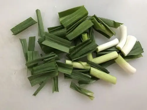 青蒜切段