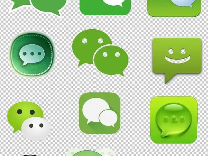 微信图标聊天工具png透明背景免扣素材