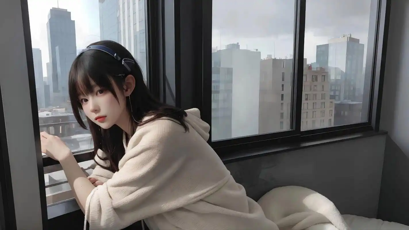 粉丝要的横屏壁纸 #ai绘画# #虚拟偶像# #软妹穿搭# #美女# #少女写真