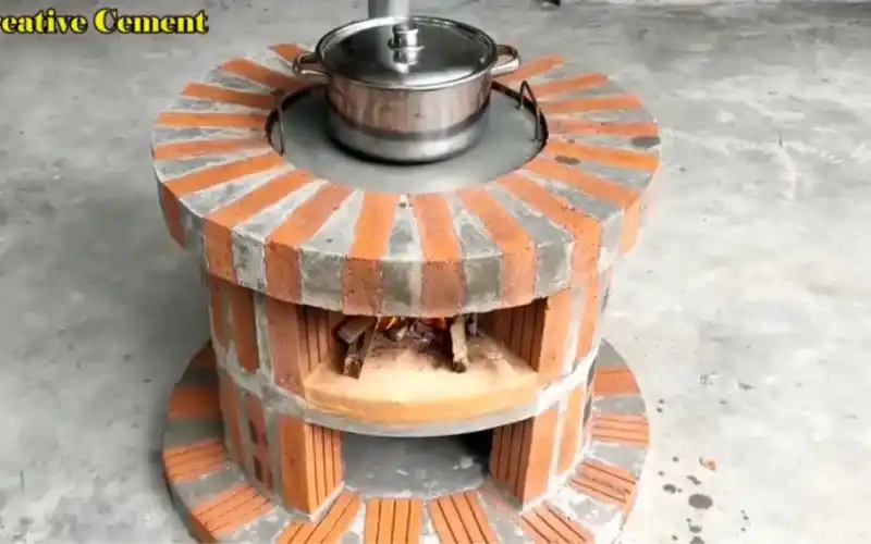 用红砖就能砌建一款多功能柴火灶,既美观大方还简单实用
