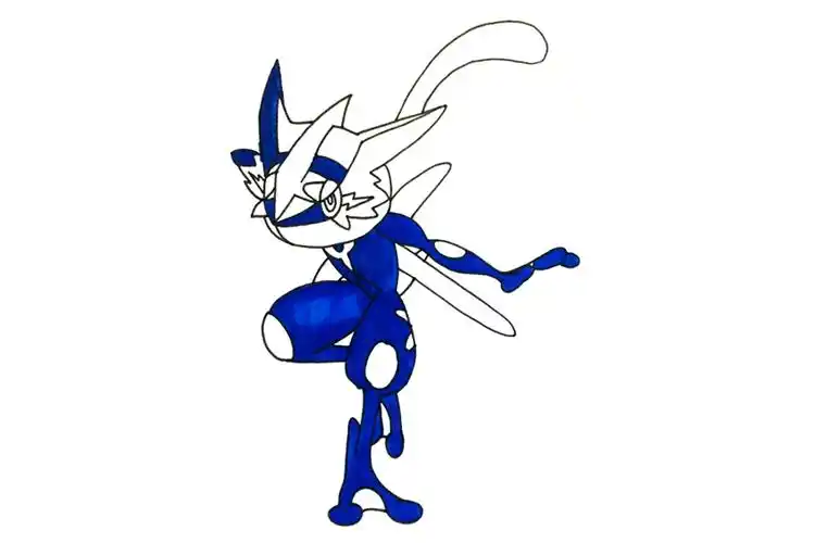 如何画一只甲贺忍蛙