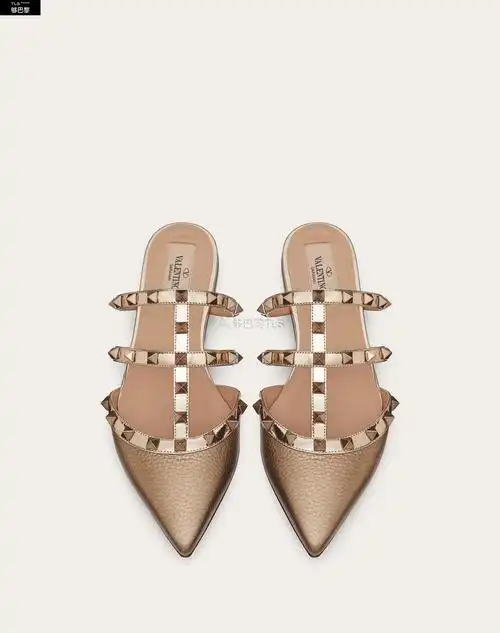 【包邮包税】 valentino华伦天奴 21年春夏 女士 平底凉鞋 mules rock