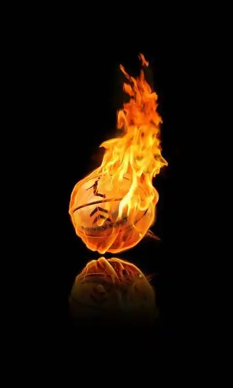 谁能给我一个炫酷的黑色的篮球图片最好带特效的,有着nba三个字,或者