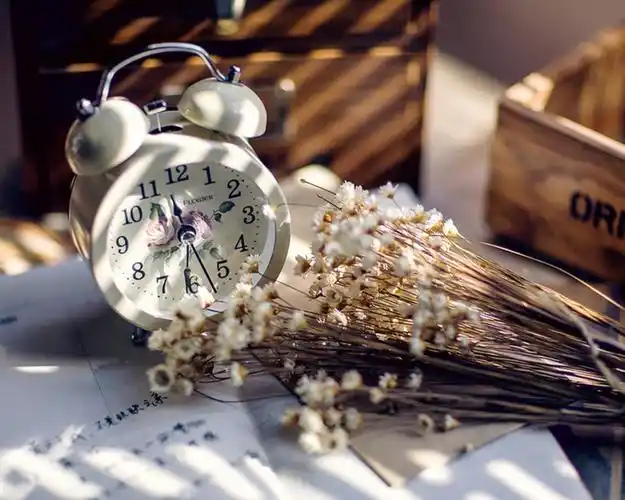 非主流,钟,意境,花卉,时间倒流你是否还在壁纸