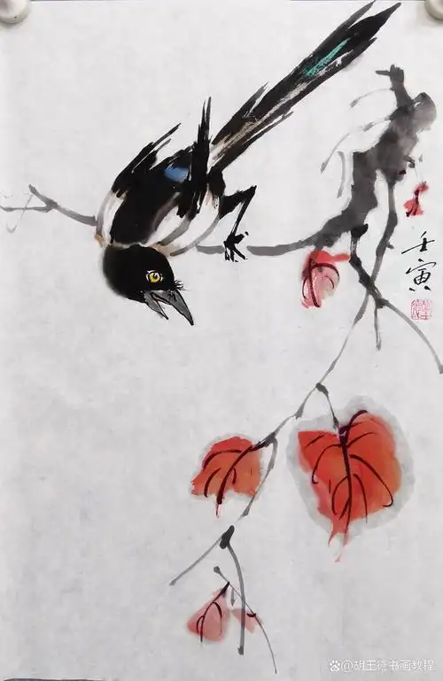 喜鹊,一直以来都是中国传统文化中吉祥,美好的象征.