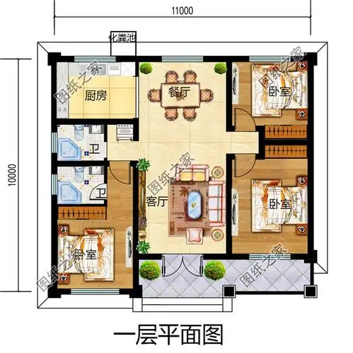 5套农村三室一厅自建房设计图随便挑一套回老家建