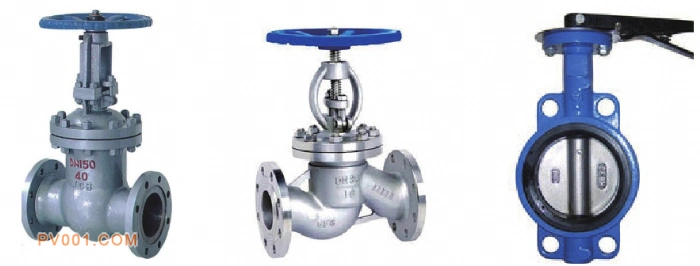 闸阀 截止阀 蝶阀 球阀 止回阀