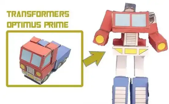 变形金刚g1简易可变形纸模型.请注意一共有9套,这里只给出 - 抖音