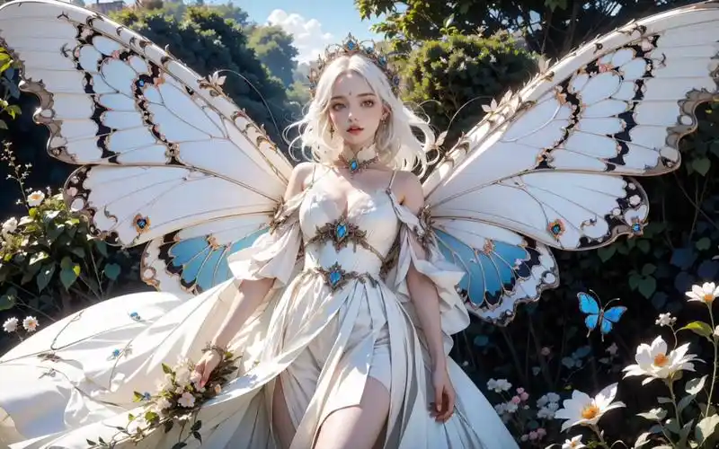 蝴蝶少女|ai绘画