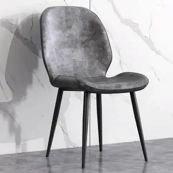 北欧椅子批发家用舒适软包皮椅休闲椅酒店咖啡洽谈餐桌椅现代简约