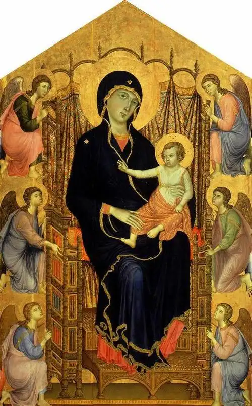 意大利艺术的平板装饰性绘画风格及哥特式传统由他推向了最高峰