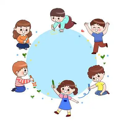 儿童节庆祝卡通人物幼儿园六一儿童节可爱活动png素材