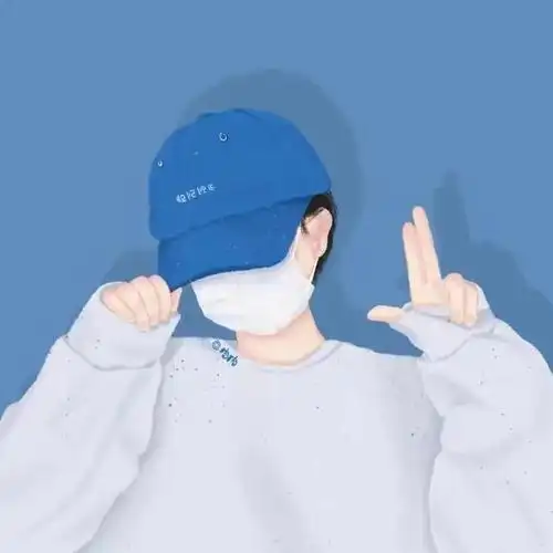 戴着口罩的头像