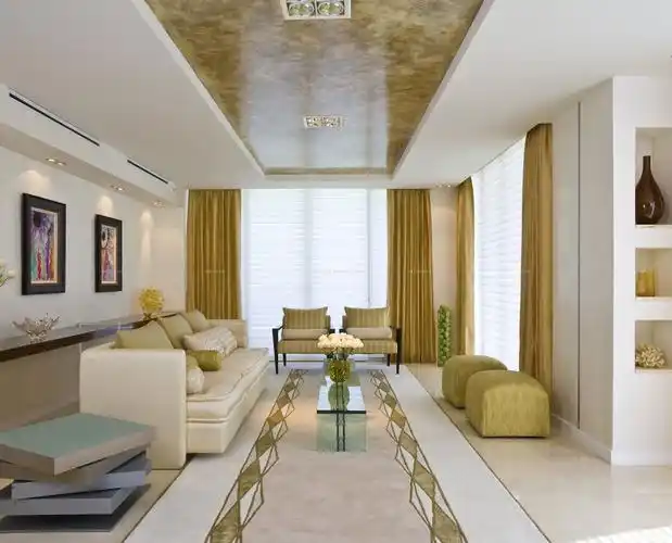 最新120平米房子现代客厅装修图片大全_装修123效果图