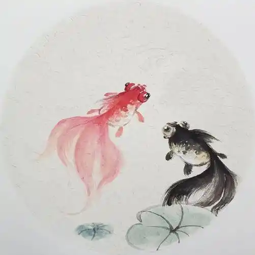 国画教程写意鱼戏莲叶间