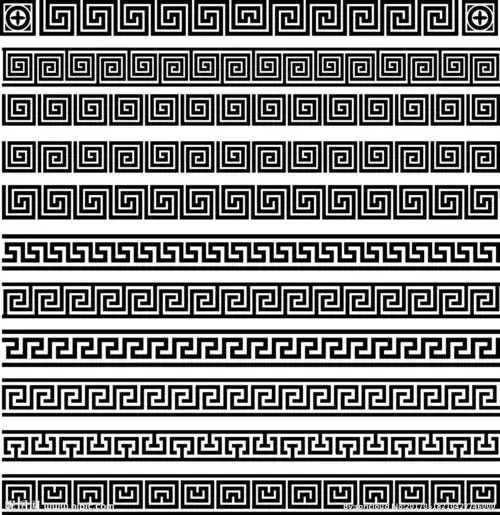 中国装饰回纹图案图片