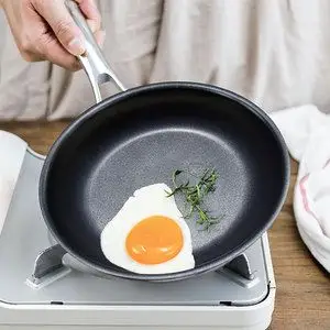 麦可厨 304不锈钢小煎锅无油烟不粘锅平底锅煎蛋锅宝宝辅食锅20cm