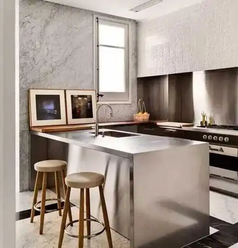 小户型开放式厨房 岛台,家居格调立马高大上