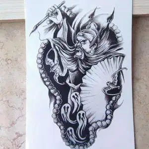 判官纹身手稿图片