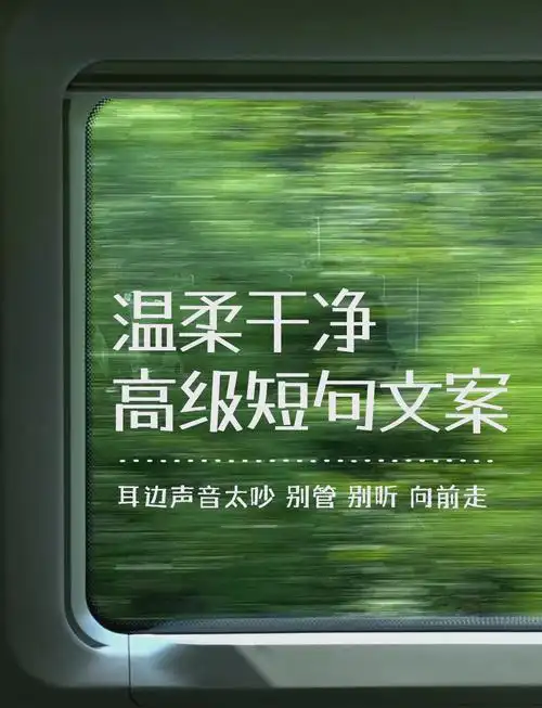 温柔干净的高级短句文案 🌟