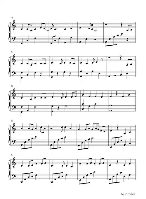 许嵩【雨幕钢琴谱】_在线免费打印下载-爱弹琴乐谱网