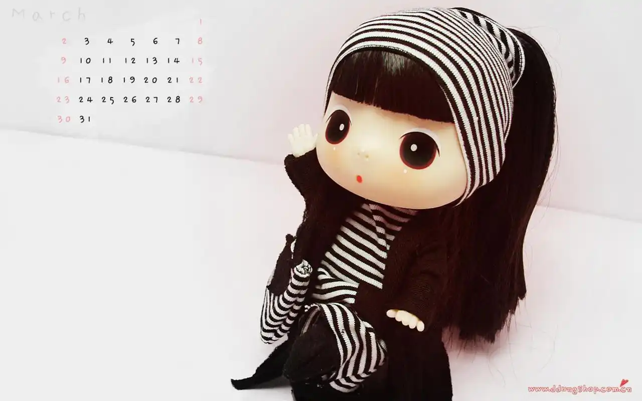 卡通可爱迷糊娃娃摄影高清电脑壁纸图片大全