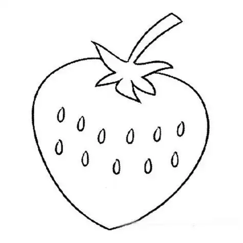 甜蜜的草莓儿童画 酸的水果有哪些图片简笔画 -育儿知识