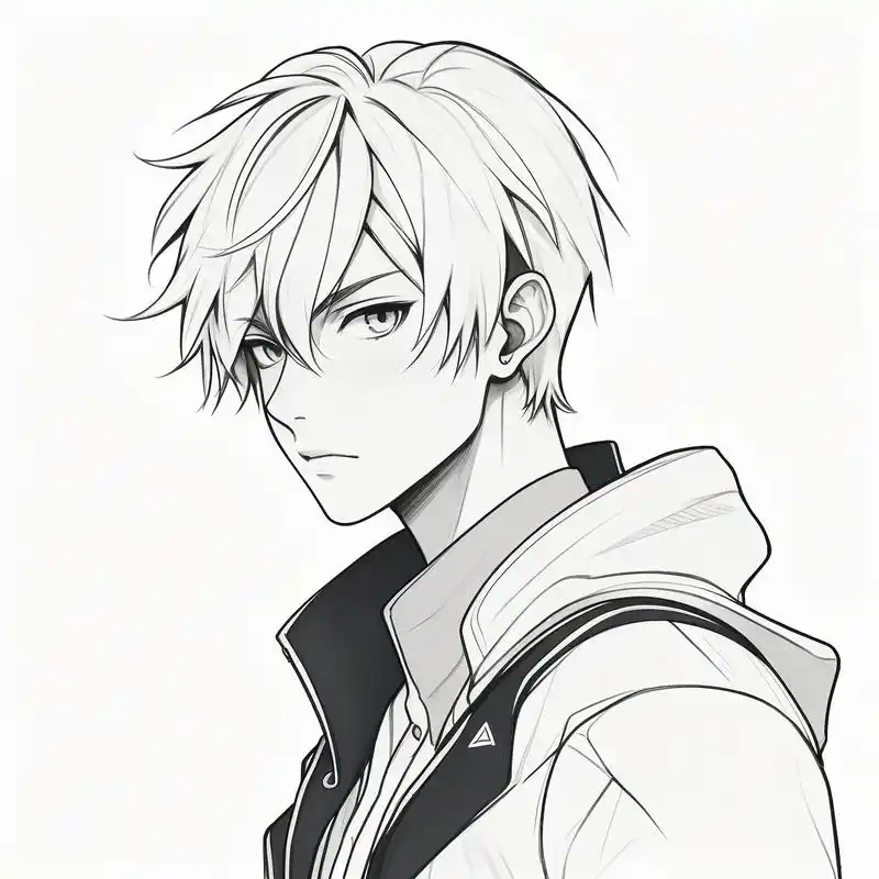 动漫男生帅气头像,黑白更显高冷98 谁能拒绝动漫男生的魅力呢,黑白