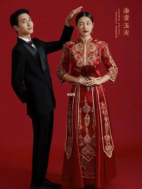 广州婚纱照 室内婚纱照 囍嫁婚纱照78风格:囍嫁 秀禾服 中式 仪式感