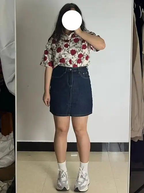 155厘米120斤微胖女孩的复古风穿搭