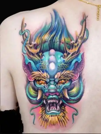 龙头纹身的寓意含义:推荐17款霸气的龙头纹身图案