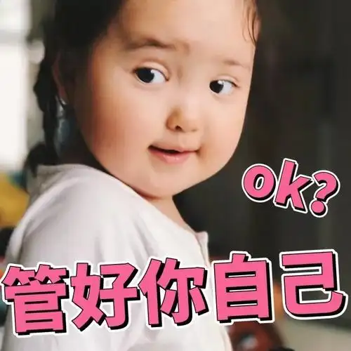 管好你自己ok萌娃小刚几表情包小刚几表情