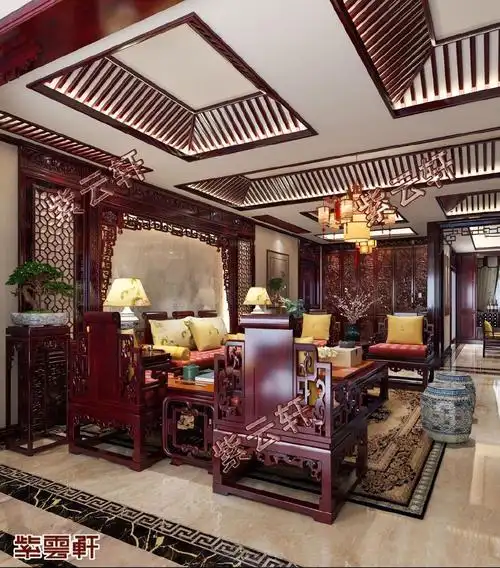 客厅古典中式装修效果图