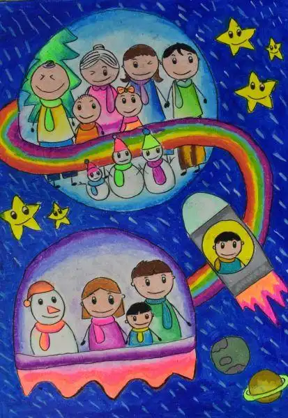 冠加油》——罗文延(马来西亚,12岁)《冰雪快乐》——黄宇福(马来西亚