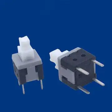 质优5858高头自锁开关耐温四边脚插件开关自锁按键开关