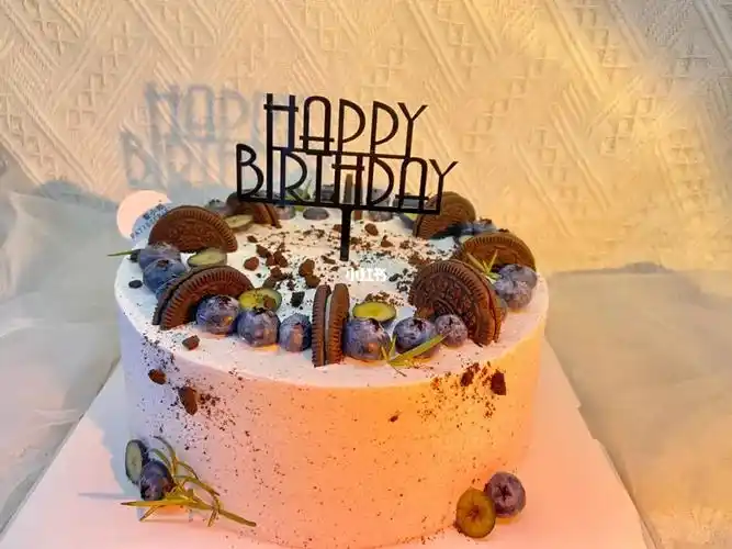 奥利奥蓝莓水果生日蛋糕