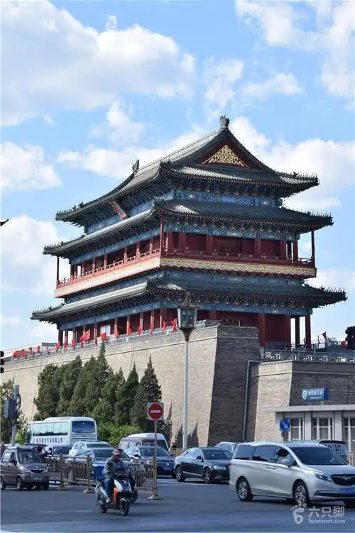 北京中轴线正阳门_脚印_北京市区_六只脚