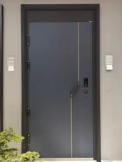 厂家直供新款甲级防盗门家用隔音安全门带指纹锁加厚11公分平开门