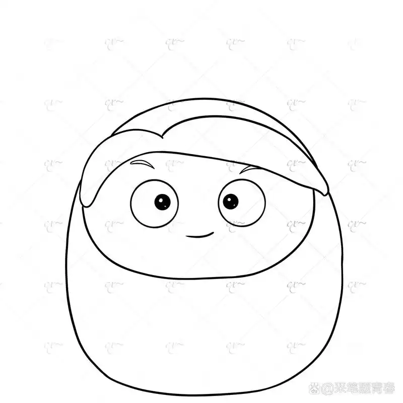 蛋仔派对联动果宝特攻:菠萝吹雪(简笔画)