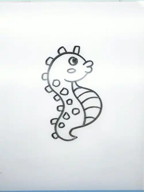 海马简笔画